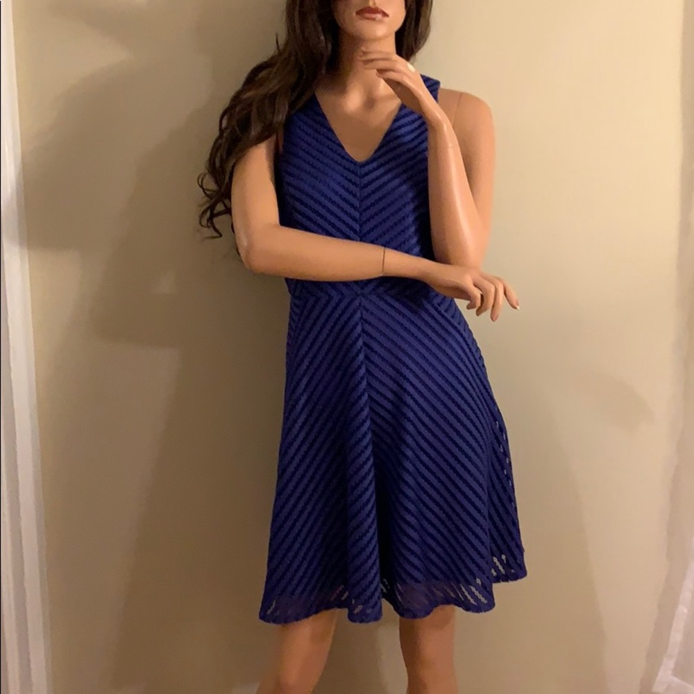 Mossimo Purple/Blue V Neck dress Sz M